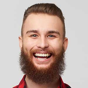 attractive young bearded guy in checkered shirt DYCEJ32 - Nar Transfer